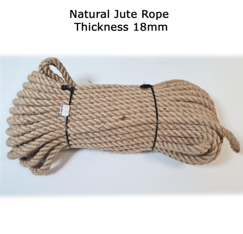 18mm Natural Jute Rope Cord