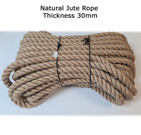 30mm Natural Jute Rope Cord