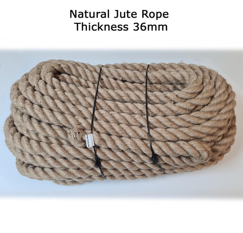 36mm Natural Jute Rope Cord