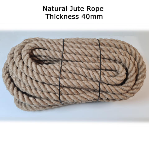 40mm Natural Jute Rope Cord