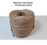 6mm Natural Jute Rope Cord