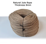 8mm Natural Jute Rope Cord