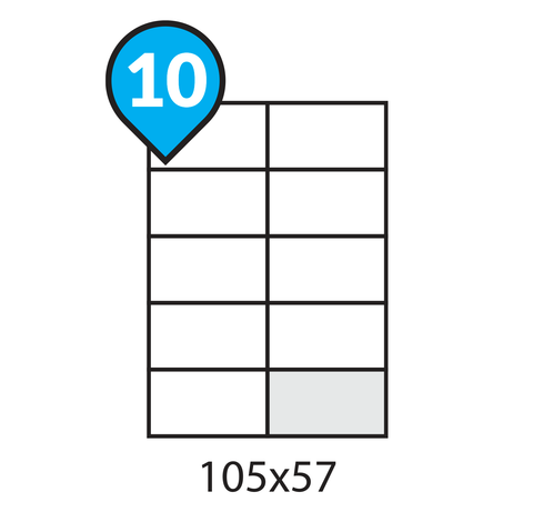 A4 Address Labels 10 per sheet Rounded