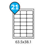 A4 Address Labels 21 per sheet Rounded