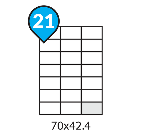 A4 Address Labels 21 per sheet