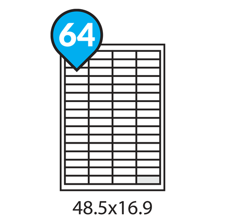 A4 Address Labels 64 per sheet