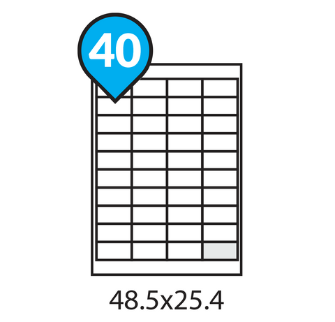 A4 Address Labels 40 per sheet with Margin