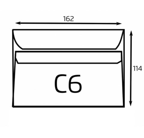 C6 Envelopes - Self Seal